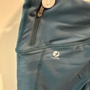 Oiselle Teal Performance Leggings
